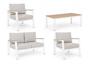 Set salotto giardino Belmar bianco