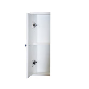 Mobile specchiera bagno bianco frassinato 2 ante c/ribalta h.61x93x14 cm