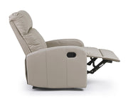 Poltrona reclinabile manuale similpelle tortora Iris