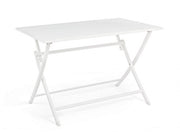 Tavolo per esterno in alluminio Bianco ELIN 110x70x h71 cm