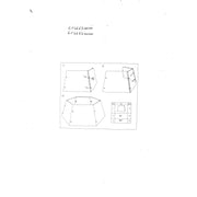 Copribase albero metallo pieghevole argento esagonale cmø68h25