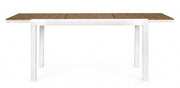 Tavolo allungabile 140-200x90 bianco in alluminio