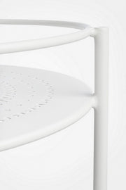 Carrello per bottiglie in acciaio Bianco