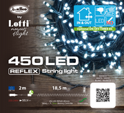 Catena lineare 450 LED bianco freddo 18,5m