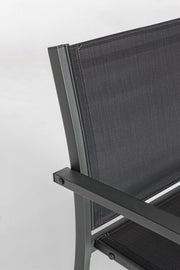 Set 4 salotto antracite in metallo
