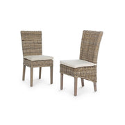 Sedia per esterno in Mogano Luzia 48x59x h104 cm