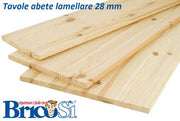 Pannello tavola in legno di abete lamellare - Spessore 28 mm (200x40 cm)