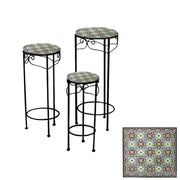 Colonnina mosaico in metallo Messina