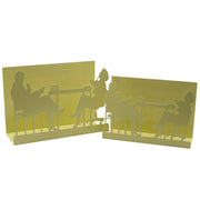 Portariviste metallo sagome 1-2 crema cm35x12h24