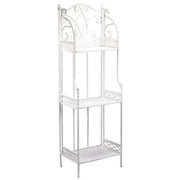 Scaffale in metallo Aprilia bianco 3 ripiani