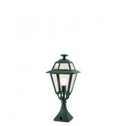 Lampada da esterno in alluminio pressofuso con diffusori in vetro trasparente grafite