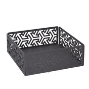 Portatovaglioli metallo frecce grigio scuro quadrato cm16,5x16,5x6