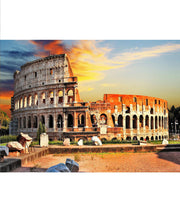 Stampa su vetro 80x120 cm con tela multicolor