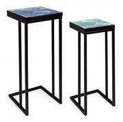 Set tavolini moderni arredo industrial pz 2