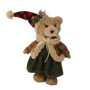 Green fabric bear 17x11h30 cm