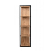 Libreria rovere quercia a cubi con profili antracite  107x39xh.145 cm
