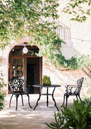 Tavolo per esterno in alluminio Antracite VICTORIA diametro 80 x h67 cm