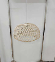 Lampadario rattan naturale con attaccocm ø50h30