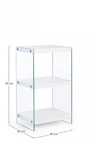 Libreria 3P Line Wood Bianco