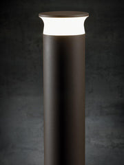 Lampada da esterno in alluminio pressofuso con diffusore opalino - 9W, 920 lumen, 4000°K caffe'