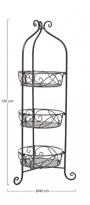 2x Espositore Melanie Slim To 3 Cesti