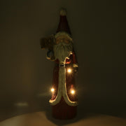 Babbo natale resina led rosso cm19x14h55,5