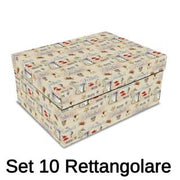 Scatola cartone 1-10 salvagente rettangolare cm43x35h17