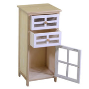 Cassettiera Naomi 1 anta e 2 cassetti naturale rettangolare cm33x30xh72