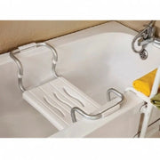 Sedile per vasca regolabile per disabili in alluminio bianco  19x26x65.5 cm