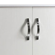 Armadio scarpiera multiuso Bianco in legno nobilitato 2 ante h130x71x38