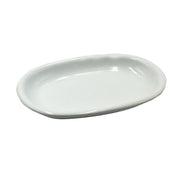 Romeo white oval plate cm36x25h4