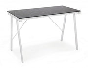 Scrivania Young Smoke piano in vetro 113x58 cm