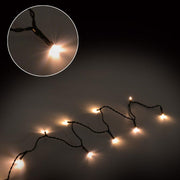 Luce filo verde 80 led 5mm bianco caldoalimentazione fissa cm0,5xh750x1