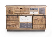 Credenza 2 ante 7 cassetti Tudor 125x37x80h cm