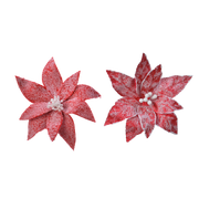 Fiori natale innevati assortiti Ø29 cm