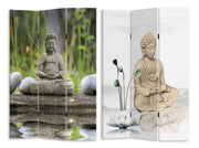 Paravento stampa 3 ante buddha cm 120,6x2,5xh180,6x2,5xh180
