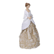 Donna resina oro bianco cm11x19h31,5