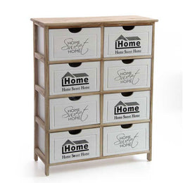 Mobile cassettiera moderna decorato 8 cassettoni cm 67 x 28 x 87 h