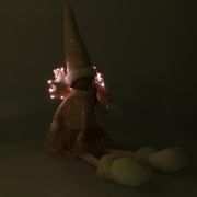 Angelo led tessuto rosa cm13x10h52