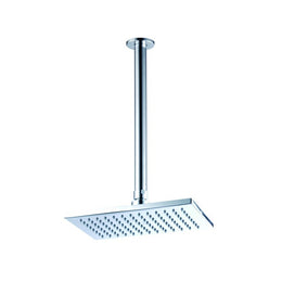 Soffione per doccia da soffitto finitura cromo