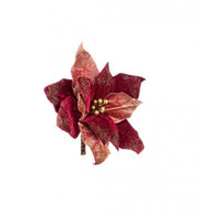 4x Pick Holiday Poinsettia Rosso S