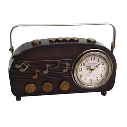 Orologio metallo nero tondo cm33x7x22,5