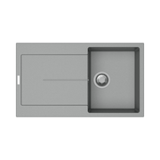 Enigma D100 lavello vasca e gocciolatoio croma EFFEZ