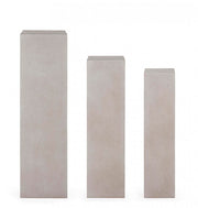 Set 3 colonne quadrate arredo giardino tortora Melange
