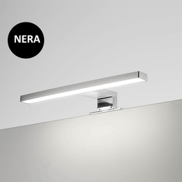 Lampada LED Kyra per bagno 300 mm nera
