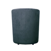 Poltrona in tessuto con pouf estraibile DJERBA Grigio Scuro 63,5x 62,5x h76 cm