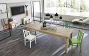 4x Sedia in legno laccato 39.5cm x 39.5cm H. 86.5cm