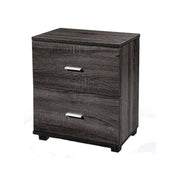 Comodino camera da letto grigio cassetti cm 40 x 30 x 45 h