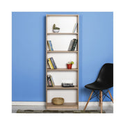 Libreria scaffale 5 ripiani colore sonoma cm 58x23xh.170 EFFEZ