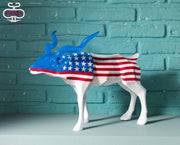 Soprammobile decorativo in poliresina 20x41x33h cm